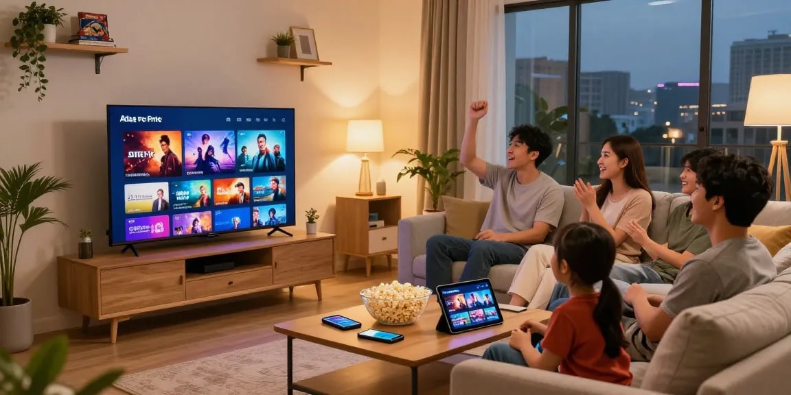 Profitez de vos séries et films avec Atlas pro en streaming HD dans un salon moderne.